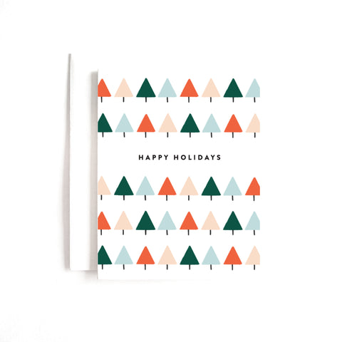 Geo Tree Holiday Boxed Set of 8 Cards