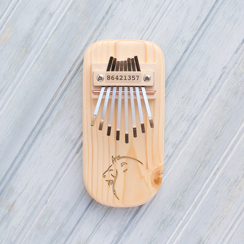 Lion Engraved Thumb Piano