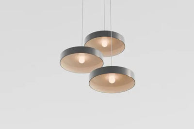 Three hanging light fixtures