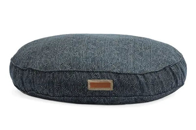 Blue cloth pet bedding that was manufactured in the USA. This pet bed can be used for dogs or cats. 