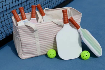 Pickle ball paddles in an American made sports bag. 
