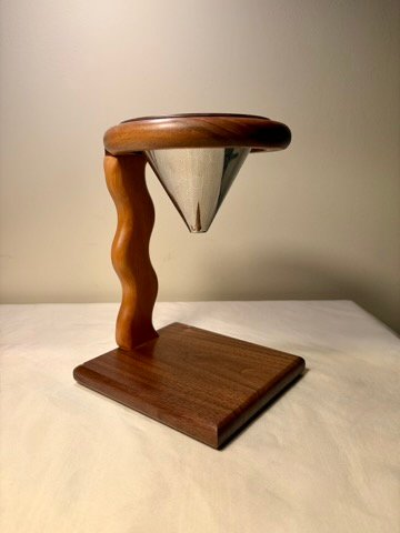 Handcrafted Walnut Pour Over Coffee Stand – Sustainable Drip Brewer | Made in USA Shop Cat Woodworks  item