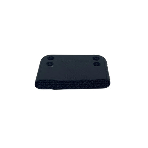 The Chatelet Manufacturing Longboard/Skateboard 1/4 Inch Premium Riser Shock Pad, made from durable TPU/plastic with four corner holes and a textured bottom, enhances riding quality and shock absorption. Photographed on a plain white background.