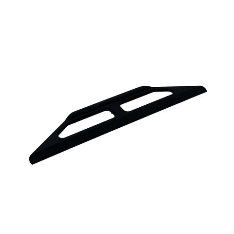 The Chatelet Manufacturing 10-Inch Plastic Paint Guide and Trim Guard is a black, flat tool with two grip openings, designed for clean paint lines—ideal for precision painting in DIY or professional jobs.