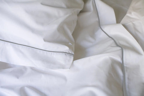 100% Cotton Bed Sheet Set with Piping – USA-Made Luxury Sheets | Crisp, Cool, & Elegant Design American Blossom Linens  Bed Sheets