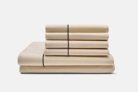 100% Cotton Bed Sheet Set with Piping – USA-Made Luxury Sheets | Crisp, Cool, & Elegant Design American Blossom Linens  Bed Sheets