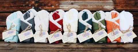 100% Cotton Dishcloths 11 Inch X 11 Inch – Quick Dry | Made in USA Carolina Cottons  Dishcloths