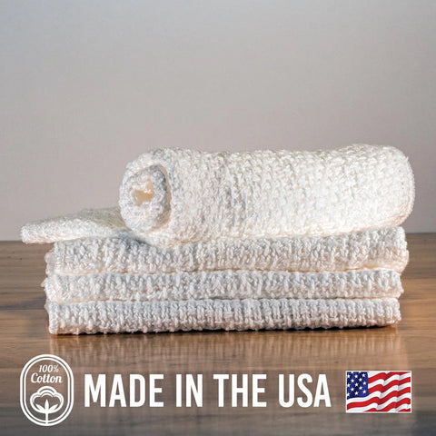 100% Cotton Dishcloths 11 Inch X 11 Inch – Quick Dry | Made in USA Carolina Cottons  Dishcloths