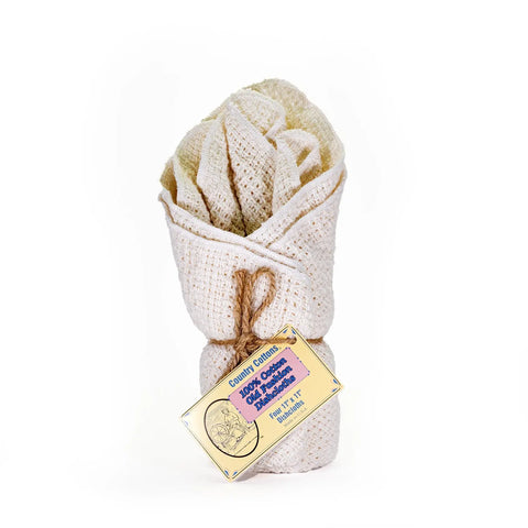 100% Cotton Dishcloths 11 Inch X 11 Inch – Quick Dry | Made in USA Carolina Cottons  Dishcloths