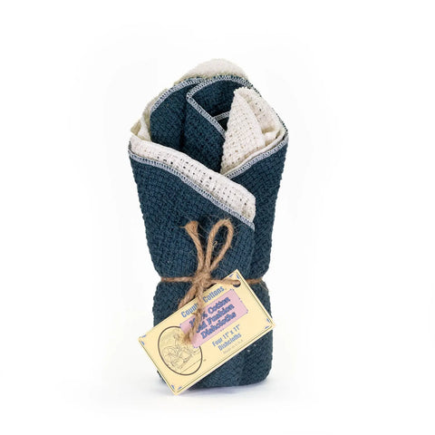 100% Cotton Dishcloths 11" X 11" Carolina Cotton  Dishcloths 13.00 11"x11" Cotton Dishcloths - 2 Teal (formerly Slate