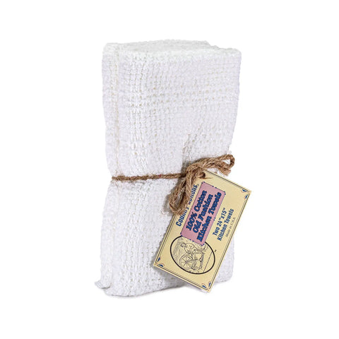 100% Cotton Kitchen Towels 24x15 Inch – Absorbent Waffle Weave | Made in USA Carolina Cottons  Kitchen Towels