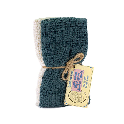 100% Cotton Kitchen Towels 24x15 Inch – Absorbent Waffle Weave | Made in USA Carolina Cottons  Kitchen Towels