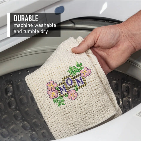 100% Cotton Novelty Embroidered Kitchen Towels  24" X 15" Carolina Cotton  Dish Towels