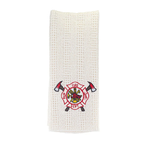 100% Cotton Novelty Embroidered Kitchen Towels  24" X 15" Carolina Cotton  Dish Towels 13.00 Fire