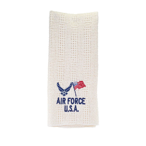 100% Cotton Novelty Embroidered Kitchen Towels  24" X 15" Carolina Cotton  Dish Towels 13.00 Air Force