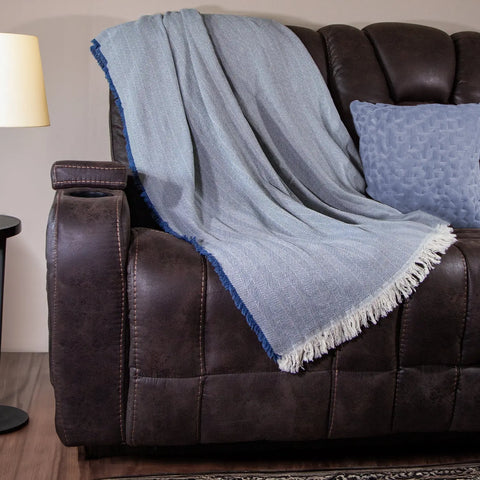 100% Cotton Patterned (Large) Throw Blankets - 58" X 62" Carolina Cotton  Throw Blankets Patterned