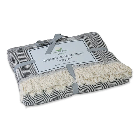 100% Cotton Patterned (Large) Throw Blankets - 58" X 62" Carolina Cotton  Throw Blankets Patterned
