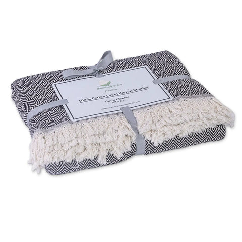 100% Cotton Patterned (Large) Throw Blankets - 58" X 62" Carolina Cotton  Throw Blankets Patterned 54.99 100% Cotton Patterned Throw Blankets - 58" x 62" -