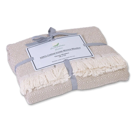 100% Cotton Patterned (Large) Throw Blankets - 58" X 62" Carolina Cotton  Throw Blankets Patterned 54.99 100% Cotton Patterned Throw Blankets - 58" x 62" -
