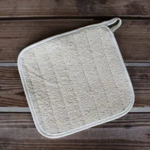 100% Cotton Pot Holders & Oven Mitt Carolina Cotton  Pot Holder, Oven Mitt 10.00 8" Square Potholder / Natural