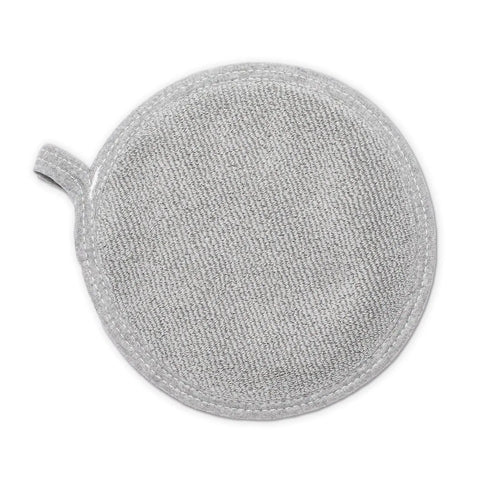 100% Cotton Pot Holders & Oven Mitt Carolina Cotton  Pot Holder, Oven Mitt 6.00 8" Round Potholder / Grey