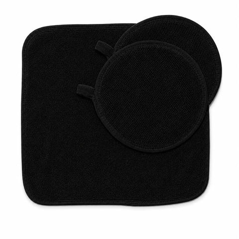 100% Cotton Terrycloth Dish Drying Mat 16" X 18.5" With Two Pot Holders Heat Resistant | Made in USA Carolina Cottons 
