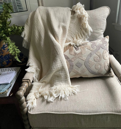 100% Cotton Throw Blanket 50x60 Inch – Cozy Warmth | Made in USA Carolina Cottons  Throw Blankets