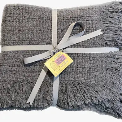 100% Cotton Throw Blanket 50x60 Inch – Cozy Warmth | Made in USA Carolina Cottons  Throw Blankets