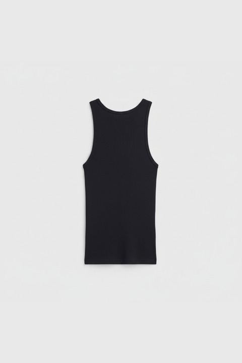 Mens Classic Ribbed Tank Top 2X1 Texture – Comfortable Stretch Fit | Made in USA Apparel Essentials US Standard Apparel  product