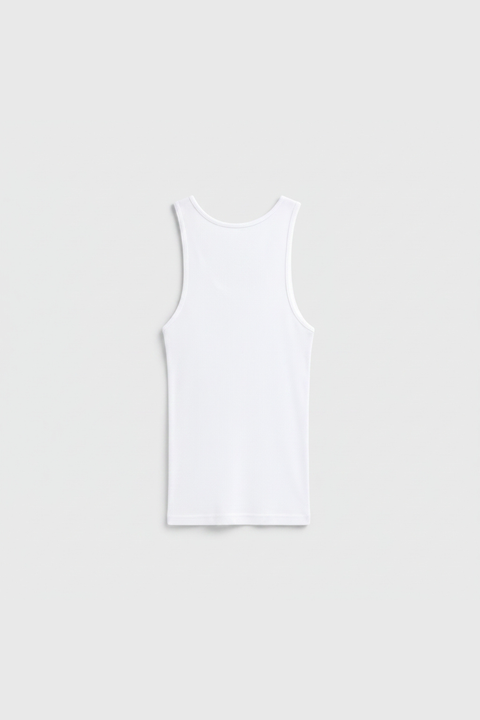 Mens Classic Ribbed Tank Top 2X1 Texture – Comfortable Stretch Fit | Made in USA Apparel Essentials US Standard Apparel  product