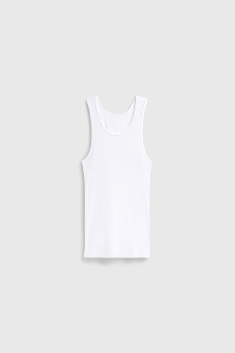 Mens Classic Ribbed Tank Top 2X1 Texture – Comfortable Stretch Fit | Made in USA Apparel Essentials US Standard Apparel  product