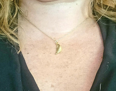 10k Gold Plated Lemon Charm Necklace – Adjustable 3-Inch Extender | Handcrafted Summer Jewelry Made in USA Michelle Marie Boutique  Necklace
