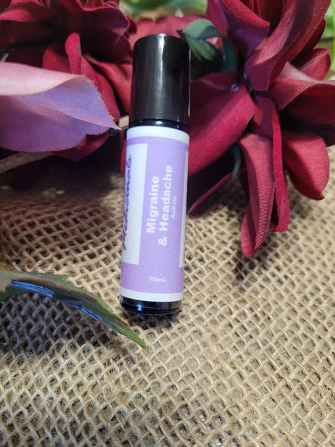 10mL Medicinals Roll-On Oils – Natural Relief for Headache and Joint Pain | Made in USA Bathsheba Body Works 