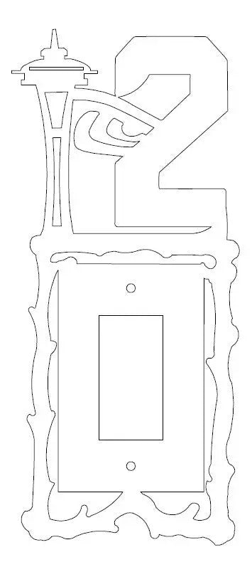 12 Fan Scene Decorative Light Switch Cover – Handcrafted Metal Art | Made in USA Home Decor Knights Home Decor  item