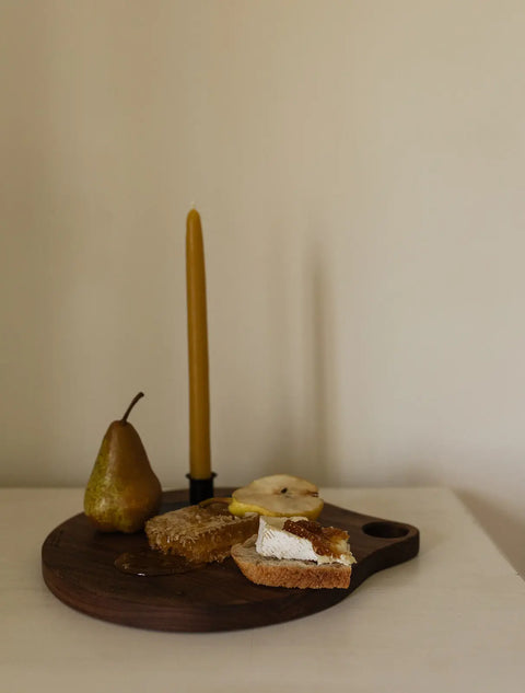 12 Inch Round Hardwood Cheese Board – Food Grade Finish Cutting Tray | Made in USA Amish Craftsmanship Millstream Home  Kitchen + Dining