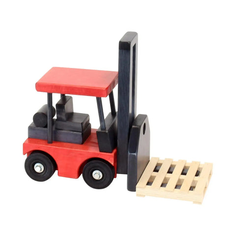 12 Inch Wooden Toy Forklift With Pallet – Child-Safe Finish – Amish Crafted | Made in USA Amish Toy Box  Wooden Toys,Trains, Trucks and Things