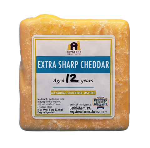 12 Year Aged White Cheddar Vern's Cheese  Cheese