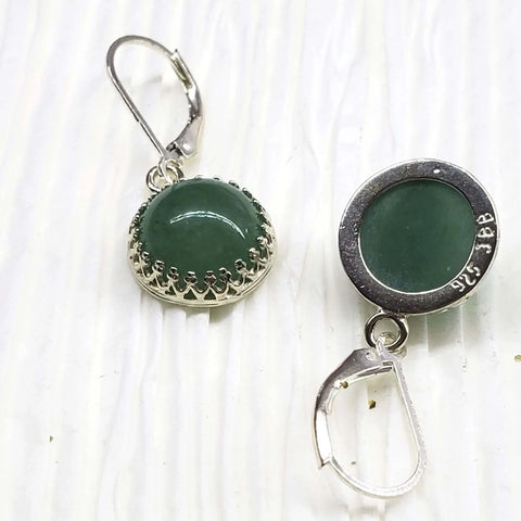 12mm Green Aventurine Dangle Earrings – Sterling Silver Filigree | Handmade in USA Alexa Martha Designs  Earrings