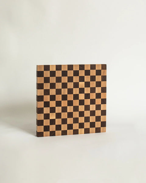 12x12 Inch Checkered End Grain Cutting Board – Handmade Kitchen Block | Made in USA Millstream Home  Kitchen + Dining