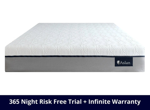 13 Inch Aslan Gel Memory Foam Mattress – Medium Plush Comfort | Made in USA Aslan Mattress  Mattress