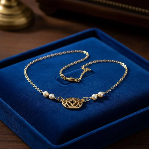 14 Inch 14K Gold Filled Pearl Filigree Choker Necklace – Handmade in Montana Alexa Martha Designs  Necklaces