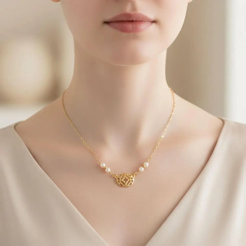 14 Inch 14K Gold Filled Pearl Filigree Choker Necklace – Handmade in Montana Alexa Martha Designs  Necklaces