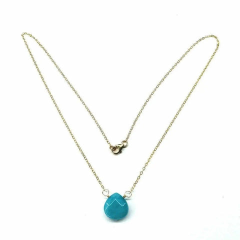 14kt Gold Filled Aqua Jade Pendant Necklace – Delicate Gemstone Jewelry | Made in USA Alexa Martha Designs  Necklaces