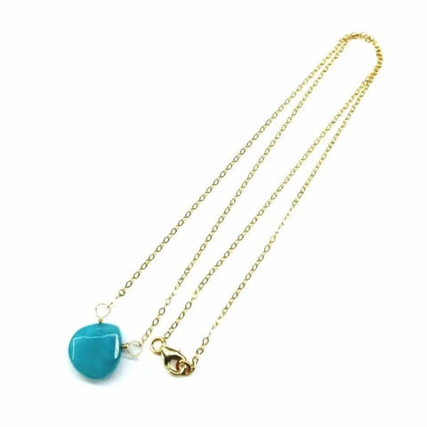 14kt Gold Filled Aqua Jade Pendant Necklace – Delicate Gemstone Jewelry | Made in USA Alexa Martha Designs  Necklaces