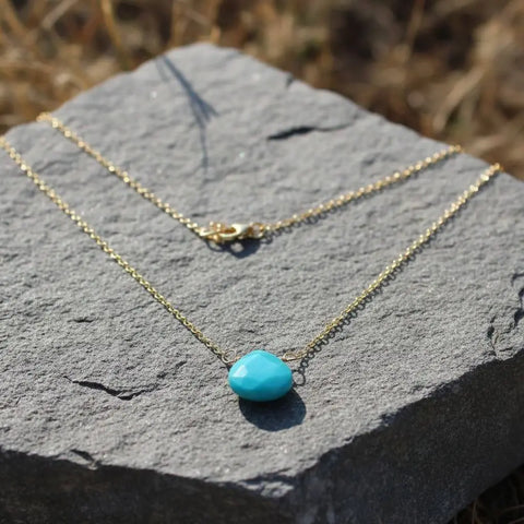 14kt Gold Filled Aqua Jade Pendant Necklace – Delicate Gemstone Jewelry | Made in USA Alexa Martha Designs  Necklaces