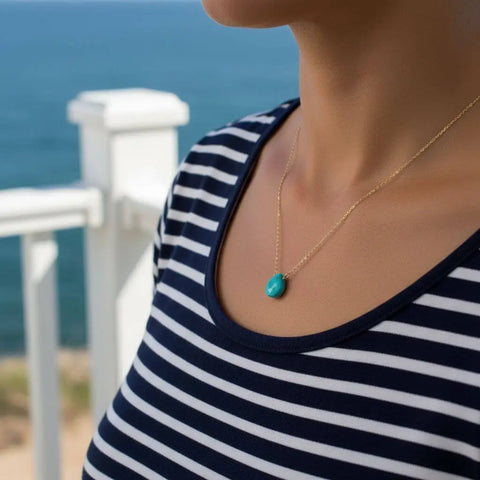 14kt Gold Filled Aqua Jade Pendant Necklace – Delicate Gemstone Jewelry | Made in USA Alexa Martha Designs  Necklaces