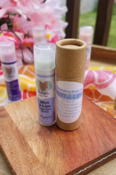 15 Gram Organic Mint Lip Balm – Soothing Hydration with Peppermint | Bathsheba Body Works | Made in USA Bathsheba Body Works 