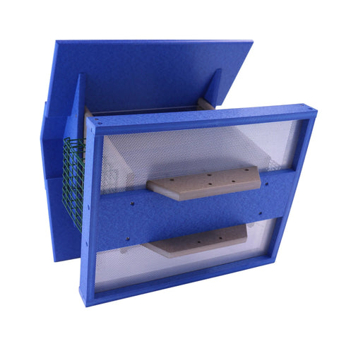 15 Inch Eco-Friendly Poly Lumber 3-in-1 Deluxe Bird Feeder – Suet, Peanut & Seed Feeder | Made in USA Amish Toy Box  Lawn & Patio