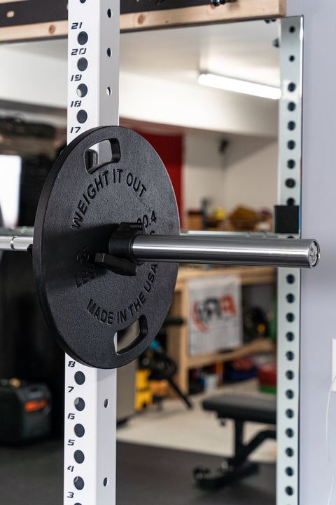 Weight It Out Steel 45lb Barbell – 28.5mm Diameter – Made in USA Weight It Out 