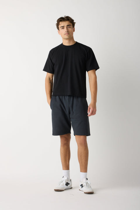 Unisex Cotton Crop T-Shirt – Boxy Fit Modern Layering Tee | Made in Los Angeles USA US Standard Apparel  product
